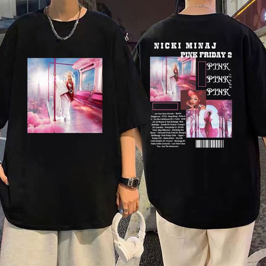 Discover Singer Nicki Minaj New Album Graphic T Shirts Pink Friday 2