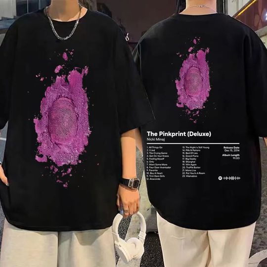Discover Singer Nicki Minaj Music Album Print T Shirt