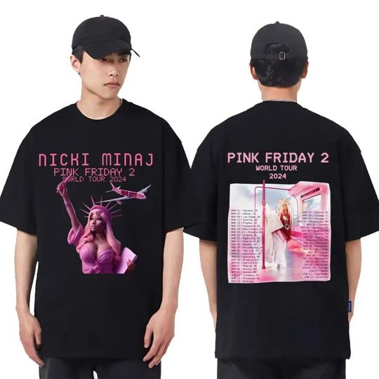 Discover Queen of Rap Nicki Minaj Pink Friday 2 Tour 2024 T Shirt