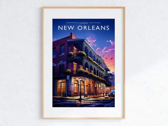 Discover New Orleans Travel Print Art New Orleans Poster