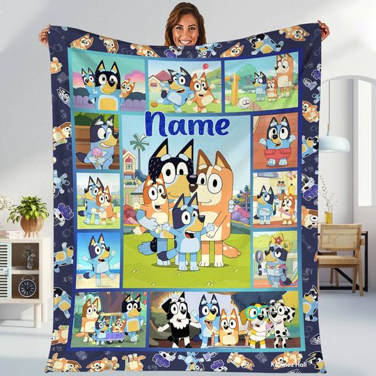 Discover BlueyDad Fleece Blanket