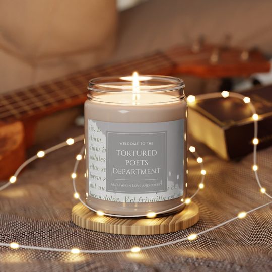 Discover The Tortured Poets Department Custom Scented Candle