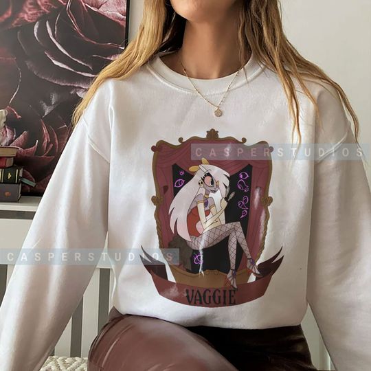 Discover Hazbin Hotel Fat Nugget Sweatshirt Gift Merch, Angel Dust's Pet Sweatshirt