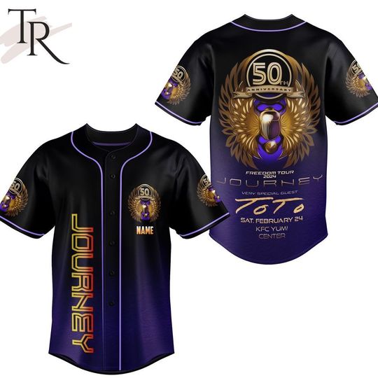 Discover Personalized 50th Anniversary Freedom Tour 2024 Journey Very Special Baseball Shirt
