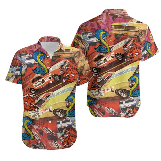 Discover Drag Racing Snake And Mongoose Car Hawaiian Shirt