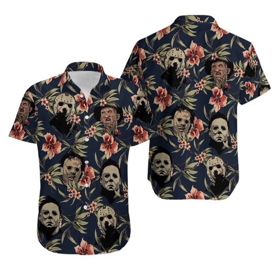 Discover Horror Movie Hawaiian Shirt