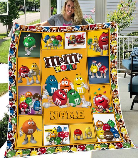Discover Personalized M and M Blanket  World Fleece Blanket