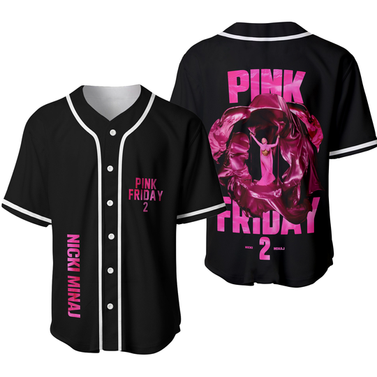 Discover Nicki Minaj Pink Friday 2 World Tour 2024 Baseball Jersey