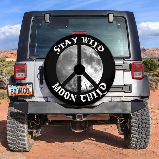 Discover Stay Wild Moon Child Spare Tire Cover