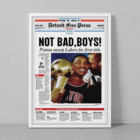 Discover NOT BAD, BOYS! Premium Matte Vertical Poster
