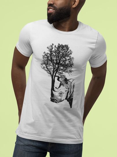 Discover Rhino In Forest T-Shirt