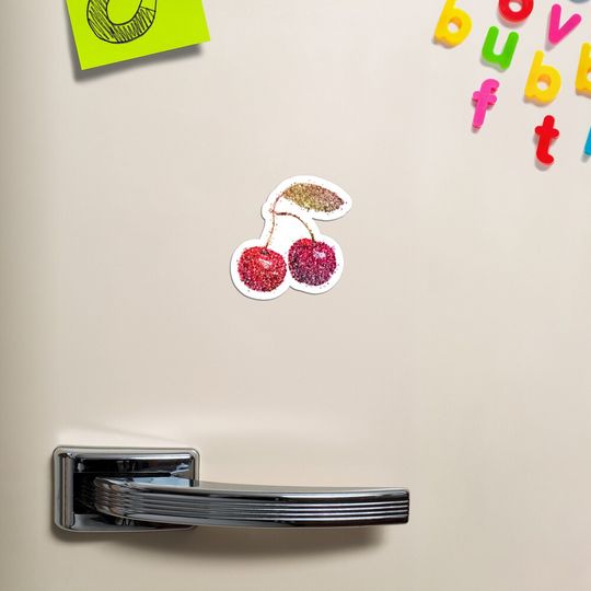 Discover Glitter cherries Magnet