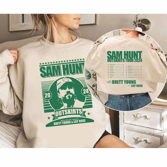 Discover Sam Hunt 2024 Outskirts Tour Sweatshirt