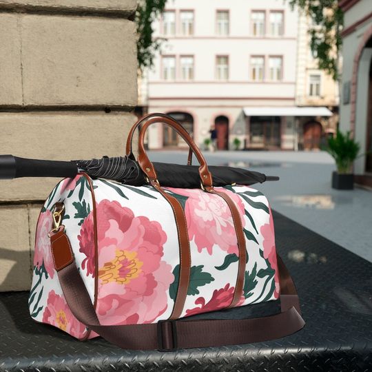 Discover Flower Waterproof Travel Bag, Mother's day Gifts