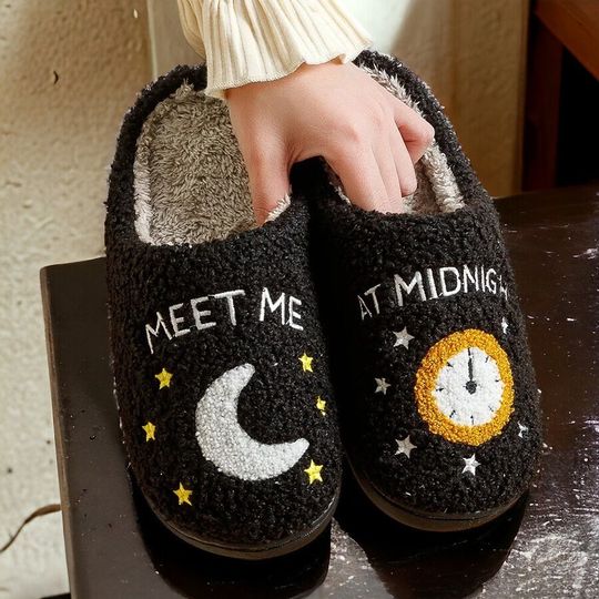 Discover Meet Me At Midnight Slippers | Comfortable Cozy Slippers