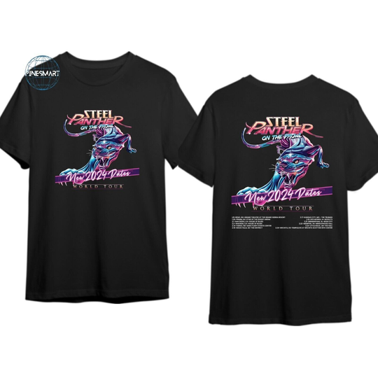 Discover Steel Panther On the Prowl World Tour 2024 T-Shirt