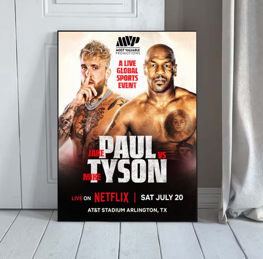Discover Jake Paul vs Mike Tyson Battle 2024 Poster