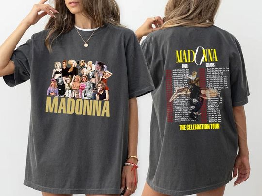 Discover Madonna The Celebration Tour Four Decades Music Tour 2024 Shirt, Madonna Fan Gifts