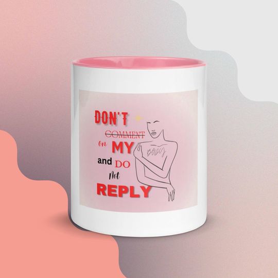 Discover Yes and ? Accent mug.
