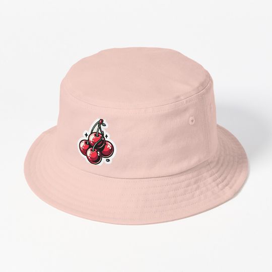 Discover cherry sticker Bucket Hat