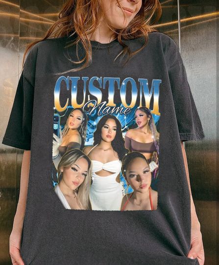 Discover Custom Your Own Bootleg Shirt, Personalized Name & Photo