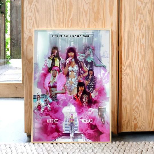 Discover Nicki Minaj Pink Friday 2 World Tour Poster, No Frame