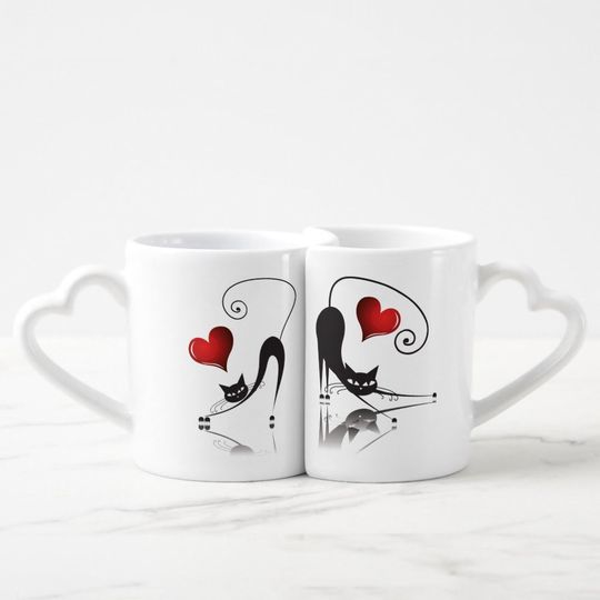 Discover Black Cat Lovers' Coffee Mug Set