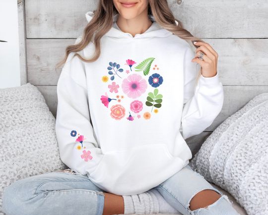 Discover Flower 3D Hoodie, Vintage Flowers 3D Hoodie