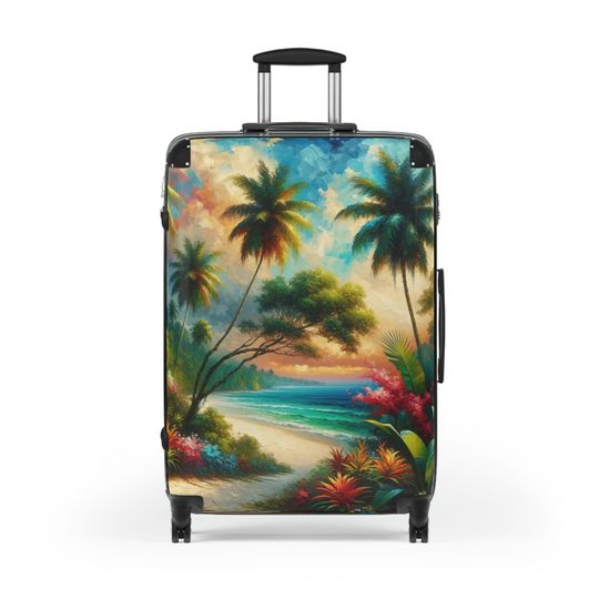 Discover Suitcase - Landscape Tropical Themed