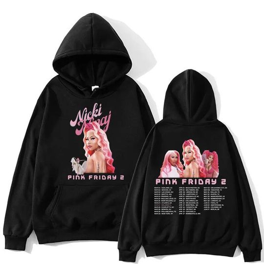 Discover Rap Queen Nicki Minaj Pink Friday 2 Tour 2024 Hoodie