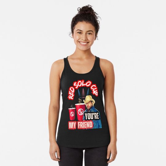 Discover MY FRIEND Racerback Tank Top