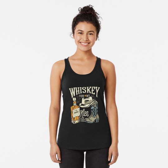 Discover Whiskey For My Men Racerback Tank Top