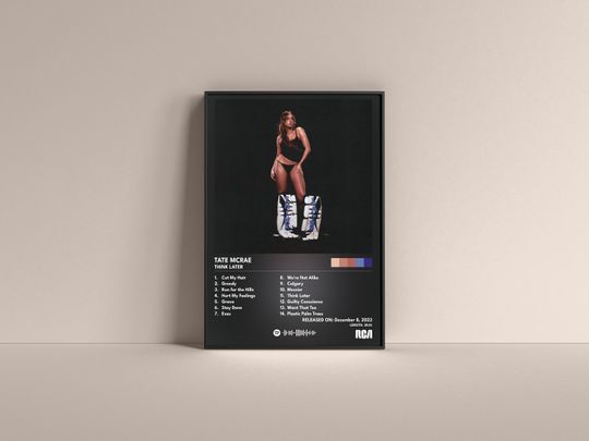 Discover Tate McRae Think Later Gift Poster