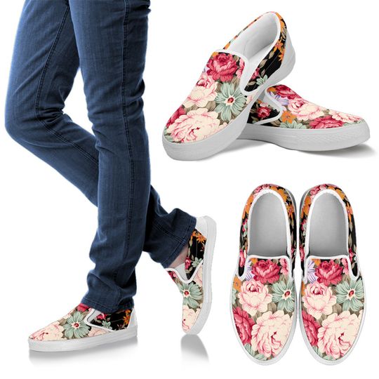 Discover Floral Casual Slip On Shoes