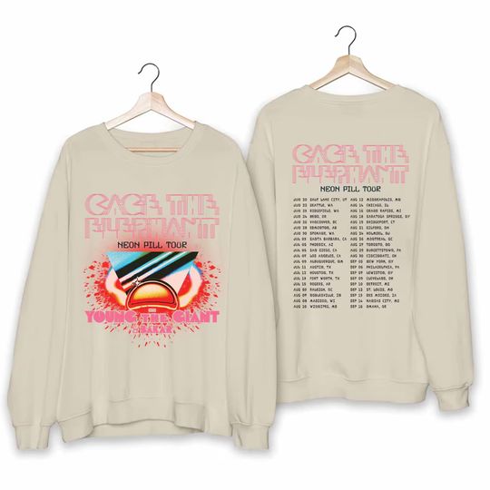 Discover Cage the Elephant - Neon Pill Tour 2024 Sweatshirt