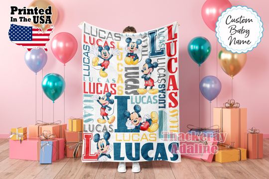 Discover Personalized Mouse Cartoon Blanket