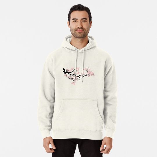 Discover Sakura Cherry Blossom Tree Pullover Hoodie