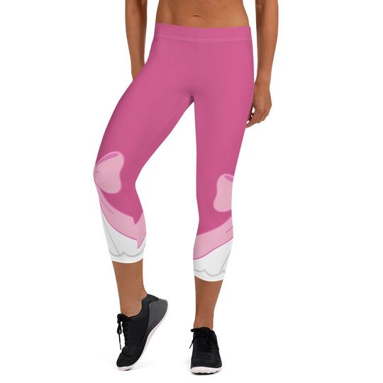 Discover Cinde Pink Dress Running Costume Capri Leggings