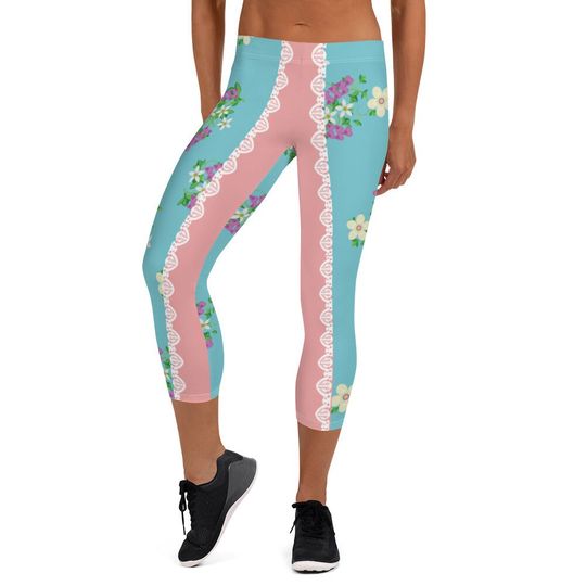 Discover Enchanted Princess Running Costume Capri Leggings