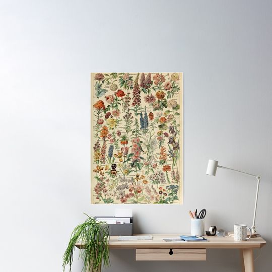 Discover Vintage french fleurs poster Poster