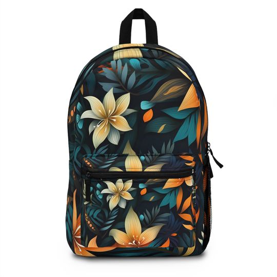 Discover Stylish Flower Pattern Backpack for Nature Lovers
