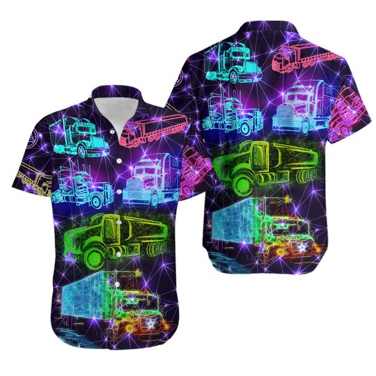 Discover Cdl Trucker Summer Vacation Hawaiian Shirt