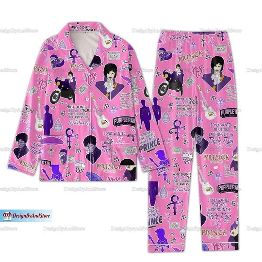 Discover Prince Purple Pajamas Set, Pur Rain Pajamas