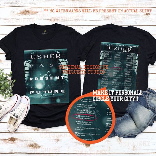 Discover Personalized Usher Shirt | Usher Concert 2024 T Shirt