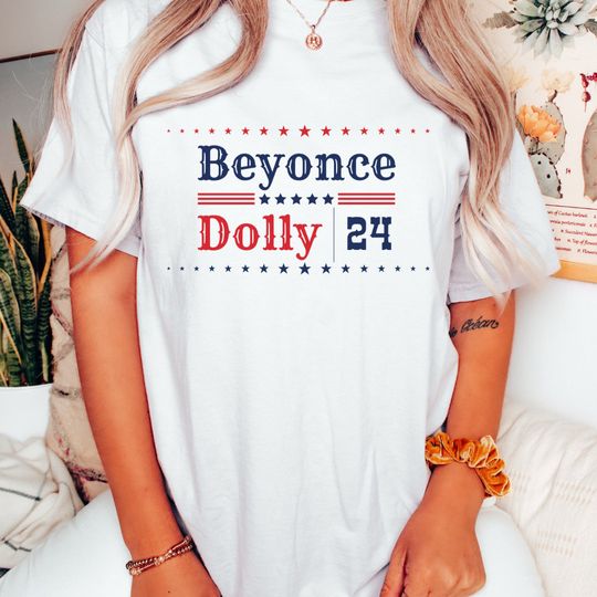 Discover Beyonce Dolly 2024 shirt, funny 2024 election shirt, COuntry music shirt
