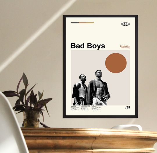 Discover Bad Boys Poster, Bad Boys Print, Minimalist Poster