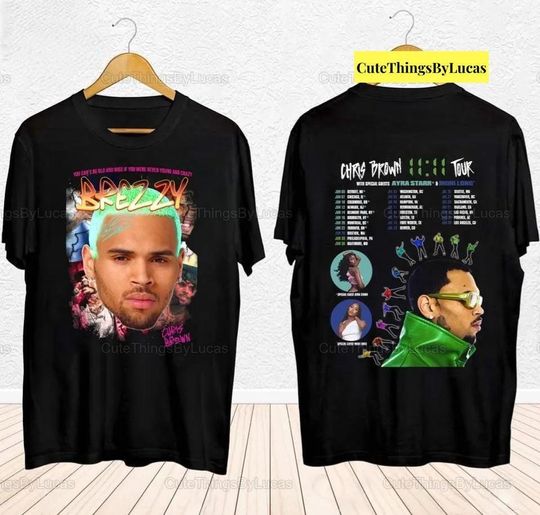 Discover Vintage Chris Brown T-shirt, Chris Brown Album Tshirt, 11:11 Album Tshirt