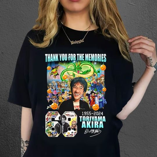 Discover Akira Toriyama T-shirt, Dragon Ball T-shirt, RIP Akira Toriyama T-shirt