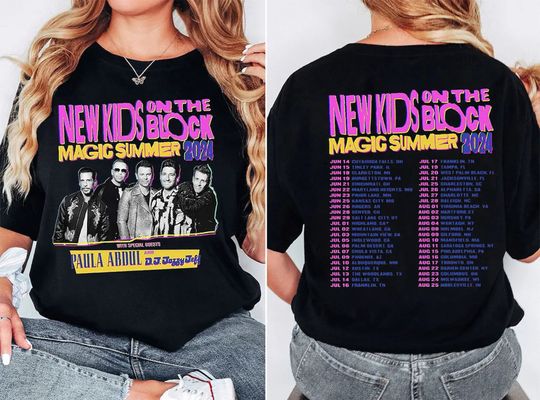 Discover NK on The Block The Magic Summer Tour 2024 Shirt, NK on The Block Fan Shirt