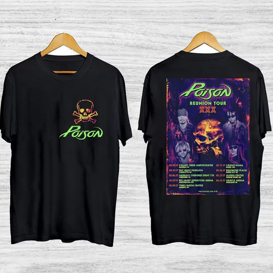 Discover New Poison Tour 2024 Double Sided T-Shirt